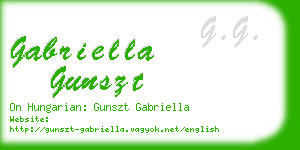 gabriella gunszt business card